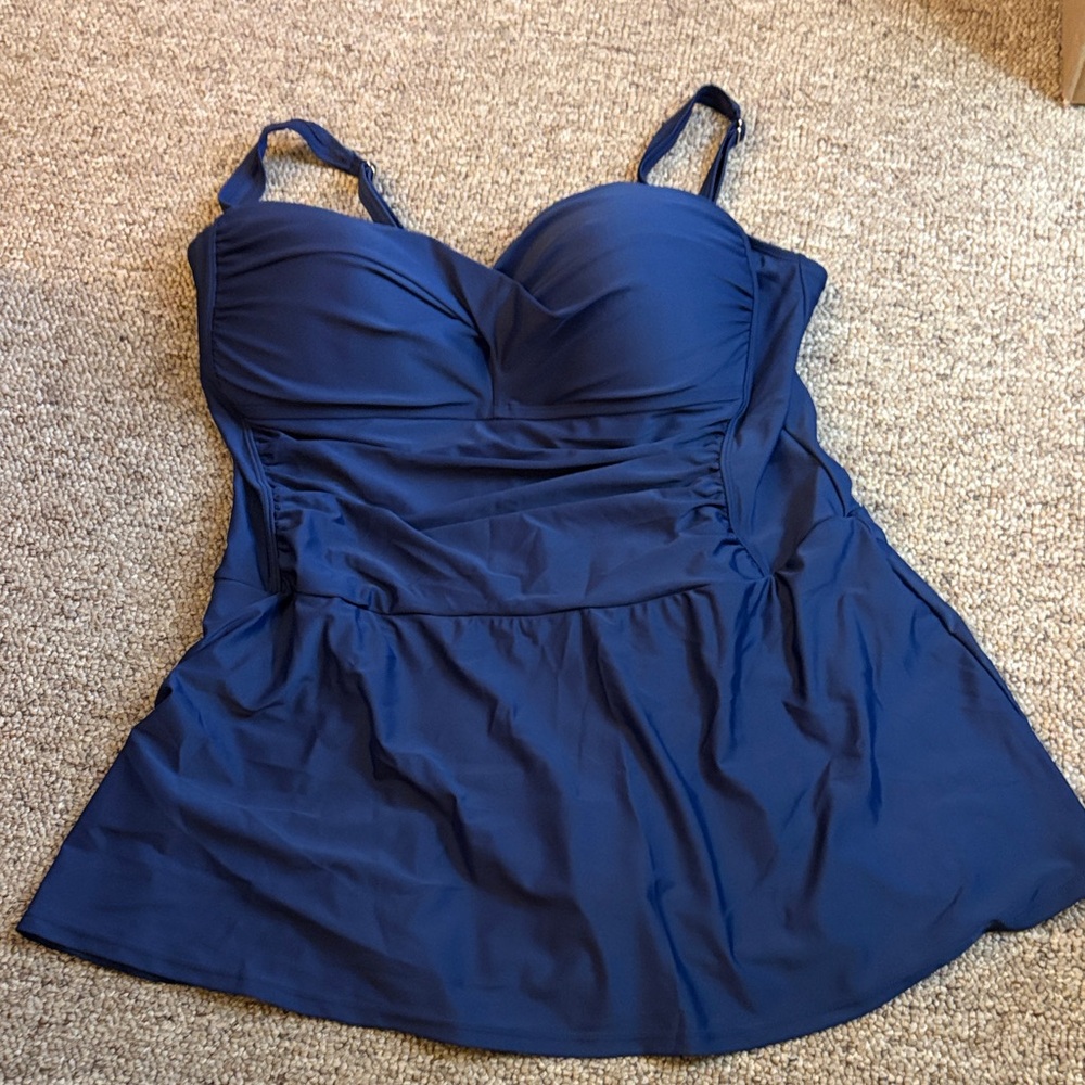 Liz Claiborne Navy Swimsuit NWT